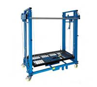 Piattaforma elevatrice elettrica for ponteggi, piattaforma elevatrice con telecomando, scala da cantiere pieghevole, carico massimo 880 libbre(3m/9.84ft)