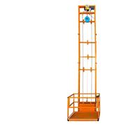 Piattaforma elevatrice elettrica, montacarichi a parete, con telecomando, arresto a qualsiasi altezza, for magazzino, officina, costruzioni in acciaio(4m/13.1ft)
