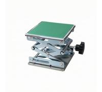 Piattaforma Elevatrice Mini Antiruggine, 10x10cm | Acciaio Inossidabile Resistente, Tavolo sollevatore Manuale, Regolazione Fine, Supporto a Forbice da Laboratorio, Laboratori