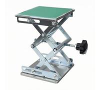 Piattaforma Elevatrice Mini Antiruggine, 15x15cm | Acciaio Inossidabile Resistente, Tavolo sollevatore Manuale, Regolazione Fine, Supporto a Forbice da Laboratorio, Laboratori