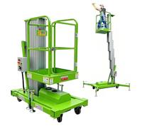 Piattaforma Elevatrice Mobile Doppio Albero Con Ringhiera Di Sicurezza | Piattaforma di lavoro aerea, alluminio, monopalò, idraulica(Single Mast 9m/29.53ft)