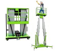 Piattaforma Elevatrice Mobile Doppio Albero Con Ringhiera Di Sicurezza | Piattaforma di lavoro aerea, alluminio, monopalò, idraulica(Twin Mast 6M/19.69FT)