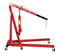 Piattaforma elevatrice Pieghevole da 2 tonnellate con 6 Ruote, Gru idraulica in Acciaio for impieghi gravosi, Piattaforma elevatrice for Garage, Officina, 4400 libbre