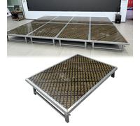 Piattaforma elevatrice Pieghevole e Portatile per Eventi, spettacoli e Supporti per Batteria: unità modulari robuste, Regolabili in Altezza, Leggere e Facili da Montare.