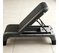 Piattaforma Fitness con Scomparto Multifunzione Step Regolabile Resistente