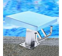Piattaforma for Tuffi Inclinabile in Acciaio Inox for Piscina Ad Alta Resistenza, Trampolino Inclinabile con Superficie Antiscivolo for Piscine Private, Impianti Sportivi