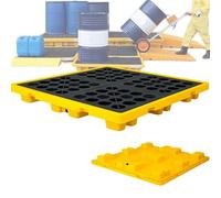 Piattaforma impilabile di contenimento delle fuoriuscite per tamburi modulare con i kit di scarico & la base impermeabile del pallet del polietilene di accesso del carrello elevatore per materiale Sto
