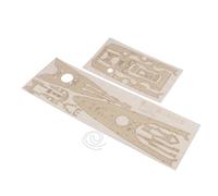 Piattaforma in legno in scala 1: 350 con catena di ancoraggio in materiale