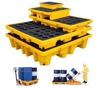 Piattaforma industriale di contenimento delle fuoriuscite Heavy Duty vassoio anti perdite per fusti dell'olio & serbatoi soluzione di grata di sicurezza per il controllo delle fuoriuscite e la