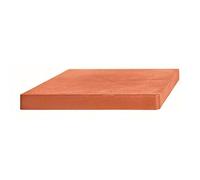 Piattaforma mobile per pentole Prosperplast in plastica quadrata con 4 ruote 39 x 39 x 4,5 cm colore terracotta