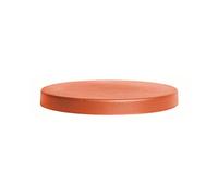 Piattaforma mobile per vasi Prosperplast tondi in plastica con 4 ruote 29,2 x 29,2 x 4 cm colore terracotta