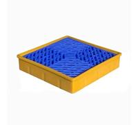 Piattaforma modulare anti-sversamento, pallet anti-perdita, piattaforma di contenimento delle fuoriuscite, contenitore di plastica, vassoio di raccolta per fusti di petrolio(32 * 32 * 6cm)