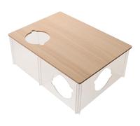 Piattaforma per Criceti a 3 Camere in Acrilico Trasparente Struttura Modulare in Legno per Osservazione Chiara e Nascondiglio per Piccoli Animali