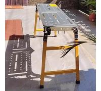 Piattaforma per impalcatura regolabile resistente, banco da lavoro pieghevole per tagliare alberi, riparazione tetto, pittura, miglioramento della casa