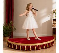 Piattaforma Per Palcoscenico Piccola, Generico Pedane Per Coro, Mini Piat | Per Esibizioni Al Chiuso, Ideale Per Bambini Ed Eventi Di Discorso(Red-a,120cm/47.2in)