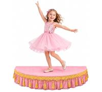 Piattaforma per palcoscenico piccola, Palcoscenico per bambini | Palco per bambini con grembiule, elevata capacità di carico, per ospitare discorsi e canti in pubblico(Pink,47.2x23.6in)