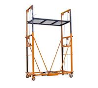 Piattaforma per ponteggi Ponteggio elettrico di sollevamento mobile pieghevole telecomandato piattaforma di arrampicata telescopica decorazione Ponteggio Trabattello(2.5m)
