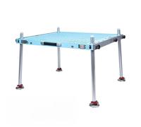 Piattaforma per pontile da pesca, design pieghevole leggero con foro per ombrello, ideale per la pesca costiera e lungo il fiume