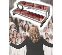 Piattaforma per scale corali per alzate del coro, stand di musica da concerto, spettacoli teatrali podio, posti a sedere pubblici commerciali gradini