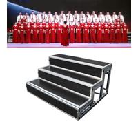 Piattaforma per scale per spettacoli musicali, matrimoni e chiese, gradini per cantare per spettacoli ed eventi