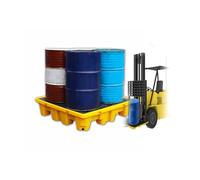 Piattaforma per sversamenti di Petrolio, Vassoio di plastica Resistente con Foro di Scarico, Vassoio da Laboratorio in Polipropilene 130x68x30 cm per Una Facile Pulizia e Il contenimento di