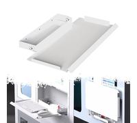 Piattaforma per tastiera industriale Supporto per tastiera e mouse da parete, pieghevole, in metallo, a 90°, finitura argento, dimensioni 60 cm, soluzione salvaspazio