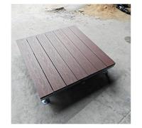 Piattaforma per Terrazzo Surélevata Regolabile, Sistema Modulare | Kit Portatile per Terrazzo Modulare in Legno Composto per Balcone, Patio, Scalini(Gray,100cm/39in)
