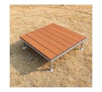 Piattaforma per Terrazzo Surélevata Regolabile, Sistema Modulare | Kit Portatile per Terrazzo Modulare in Legno Composto per Balcone, Patio, Scalini(Natural,84cm/33in)