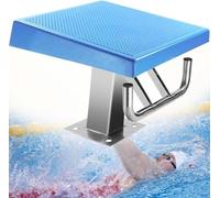 Piattaforma per Tuffi da Piscina, Trampolino in Acciaio Inox 304 con Piano Antiscivolo, Piattaforma per Tuffi Professionale Inclinata di 15° per Piscine