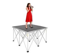 Piattaforma pieghevole portatile, sistema modulare versatile con altezze di 20, 40, 60 e 80 cm, ideale per matrimoni, eventi, luoghi di spettacolo(H60cm/23.6in,LxW 3.3x3.3ft)