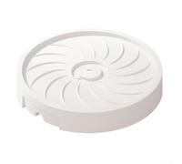 Piattaforma portatile per piante con scanalatura di drenaggio e quattro ruote girevoli che supportano fino a 77,1 kg per uso domestico e ufficio in serra (bianco)