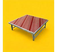 Piattaforma rialzata pieghevole e portatile per palcoscenici di eventi e spettacoli, unità modulare per pedana batteria, design robusto, palco resistente per spettacoli dal vivo(128x128x30cm)