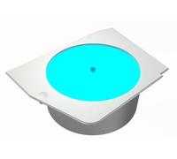 Piattaforma rotante luminosa FV270 - Supporto demo rotante offre uno spazio dedicato per le statuette hobby, trasformando il tuo PC in una galleria personalizzata! (bianco)