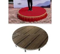 Piattaforma rotonda portatile, rialzi modulari con battiscopa per esibizioni scolastiche, tavola vocale, sistema leggero per eventi e presentazioni