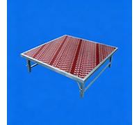 Piattaforma scenica portatile, piattaforma scenica pieghevole e portatile per eventi e spettacoli, per spettacoli dal vivo, sgabello per batteria, matrimonio(128x128x20cm)