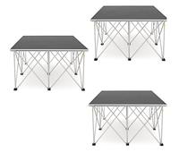 Piattaforma scenica portatile Piattaforma Scenica Portatile Per Eventi, Kit Di Palcoscenico Modulare Collegabile Con Montante In Alluminio E Perni Di Bloccaggio, Palcoscenico Pieghevole Per Dj Facile