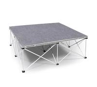 Piattaforma scenica portatile Piccola Piattaforma Da Palco Portatile, Piattaforma Da Palco Pieghevole Per Carichi Pesanti Con Tappeto Grigio Scuro E Gambe Rialzate Centipede, Palco Per DJ Hihg Da 20 4