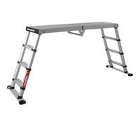 Piattaforma telescopica di TELESTEPS I 3 altezze regolabili 51 cm, 68 cm, 88 cm I Linea Solid I Profilo antiscivolo I Design di sicurezza certificato I 61209-601