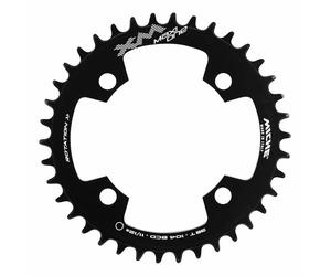 Piattaforma vae-e-bike 4bra d.104 per brose miche 38dts mono nera in alluminio 7