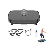 Piattaforma Vibrante per Perdere Peso, Riscaldatore per Bruciare Grassi, 120 Impostazioni Di Velocità Regolabili, Altoparlante Bluetooth, Porta USB (nero)