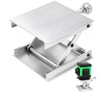 Piattaforme elevatrici da laboratorio 90x90mm, tavolo elevatore manuale a forbice regolabile in alluminio da laboratorio universale per costruzioni
