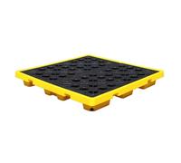 Piattaforme modulari per Il contenimento di fuoriuscite - Pallet industriali in plastica a Tenuta stagna per fusti di Olio e Uso in Laboratorio - Soluzioni per Il Control