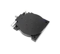 Piattaforme scorrevoli manuali Asse R 125 mm RS125-L Tavolo scorrevole manuale Rotazione a 360 gradi Spostamento di precisione Piattaforma di regolazione angolo Micrometro ottico(RS125-R)