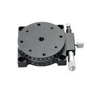 Piattaforme scorrevoli manuali Micrometro a slitta rotante ottico for impieghi gravosi, asse R, 60 mm, RSP60-L RS60-L, piattaforma di regolazione angolo manuale a 360 gradi(RS60-L)