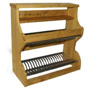 Piattaia credenza con gocciolatoio inox colore e misure a scelta in legno