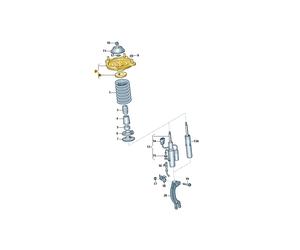 piattello ammortizzatore anteriore origianle audi 4G0412062C