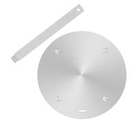 Piattello per Induzione in Acciaio Inox Argento, Set 1 | Diffusore Termico, Adattatore per Pentole, Piastra Guida Calore, Facile da Pulire e Riporre