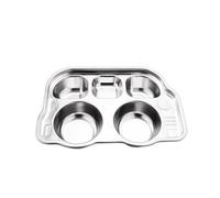 Piatti Acciaio Inox Campeggio Piastra Vassoio Per Alimenti Diviso Inossidabile