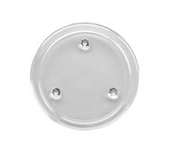 Piatti Candela Vetro Arredamento Casa Base Stabile Uso Versatile Forma Tonda