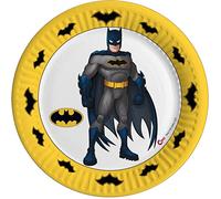Piatti carta compostabili Batman (Ø18cm), 8 pezzi